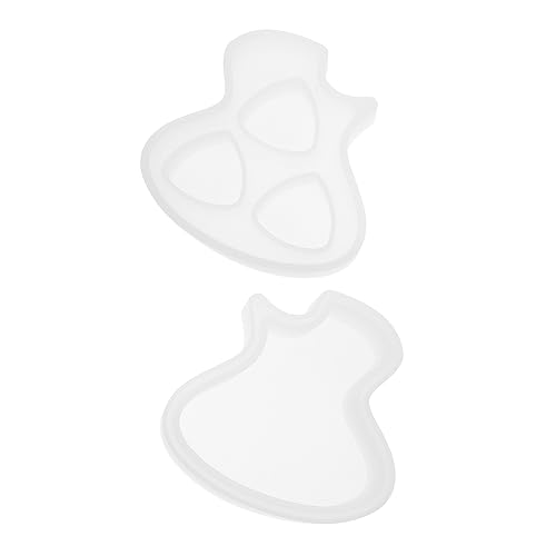 HOMSFOU 2Stücke Silikonformen Für Gitarren Picks Und Aufbewahrungsbox Epoxidharz Gießform Für Gitarrenliebhaber Milchweiß von HOMSFOU
