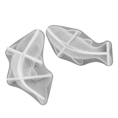 HOMSFOU 2Stücke Silikonformen für DIY Fischkerzen Multifunktionale Gießform zur Herstellung Duftkerzen Langlebig und Sicher für Bastelprojekte von HOMSFOU