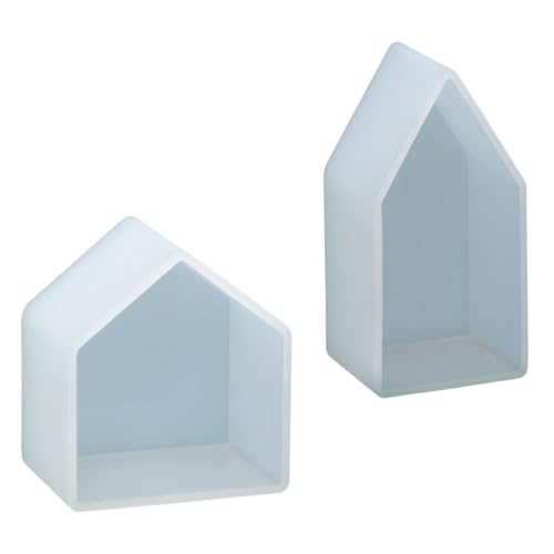 HOMSFOU 2Stücke Silikonformen für DIY Projekte Hausförmige Gießformen Lebensmittelechtem Silikon für Dekorative Handwerkskunst und Gestaltung HOMSFOU 2Stücke Silikonformen für DIY Projekte Hausförmige Gießformen Lebensmittelechtem Silikon für Dekorative Handwerkskunst und Gestaltung von HOMSFOU