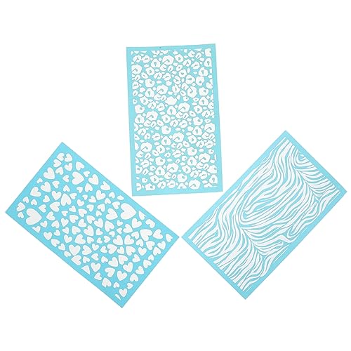 HOMSFOU 3 Blätter Diy Seiden Druckschablonen für Polymer Teiliges Wiederverwendbaren Waschbaren Vorlagen für Kreative Bastelprojekte für Schmuckherstellung und Holzdekor HOMSFOU 3 Blätter Diy Seiden Druckschablonen für Polymer Teiliges Wiederverwendbaren Waschbaren Vorlagen für Kreative Bastelprojekte für Schmuckherstellung und Holzdekor von HOMSFOU