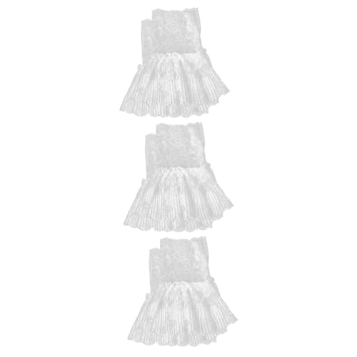 HOMSFOU 3 Paare Abnehmbare Spitzenmanschetten für Blüten Bordüre Vielseitige Accessoires für Hochzeitskleider Partys und Fotografie Klassischem HOMSFOU 3 Paare Abnehmbare Spitzenmanschetten für Blüten Bordüre Vielseitige Accessoires für Hochzeitskleider Partys und Fotografie Klassischem von HOMSFOU