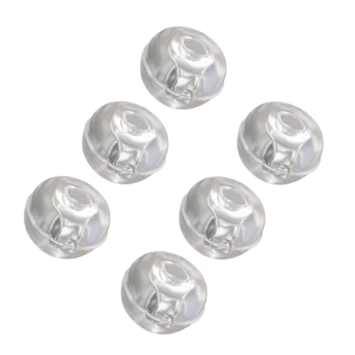 HOMSFOU 3 Paare Silikon Ohrstecker Verschluss Kugelform Ohrstopper Ohrhänger Zubehör Sterling Silber Weißgold DIY Ohrstecker Ersatz für Damen Komfortabel Langlebig von HOMSFOU
