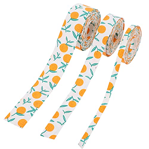 HOMSFOU 3 Rollen DIY Fruchtmuster Band Doppel Seitiges Geschenkband für Haarspangen Rolle Vielseitig Einsetzbar für Bastelprojekte Dekoration und Verpackung HOMSFOU 3 Rollen DIY Fruchtmuster Band Doppel Seitiges Geschenkband für Haarspangen Rolle Vielseitig Einsetzbar für Bastelprojekte Dekoration und Verpackung von HOMSFOU