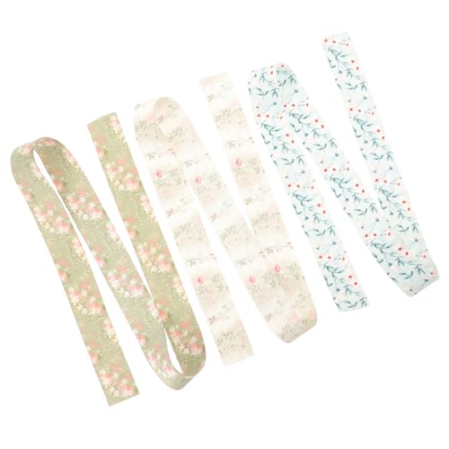HOMSFOU 3 Rollen Dekoratives Frühlingsband Breites DIY Geschenkband für Kränze Blumensträuße Partys und Heimdekoration Bunte Faltenfreie Oberfläche von HOMSFOU