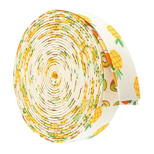 HOMSFOU 3 Rollen Doppellagiges Obstmuster Schleifenband Breit Diy Haarschmuck Bastelmaterial für Haarspangen Haarschleifen Zubehör von HOMSFOU