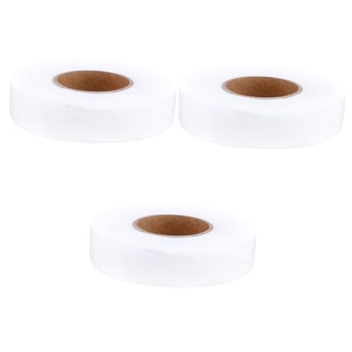 HOMSFOU 3 Rollen Doppelseitiges Klebeband für Bekleidungszubehör Yards Nicht Gewebtes Selbstklebendes Bügelband für Stoffe für Schuhe Hüte und Mehr von HOMSFOU