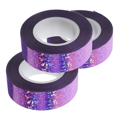 HOMSFOU 3 Rollen -Gewebeband bunt drinnen dekorative Bänder industriell reflektierend Automobil klebeband Aufkleber Farbband Band Masse farbiges Packband Violett HOMSFOU 3 Rollen -Gewebeband bunt drinnen dekorative Bänder industriell reflektierend Automobil klebeband Aufkleber Farbband Band Masse farbiges Packband Violett von HOMSFOU