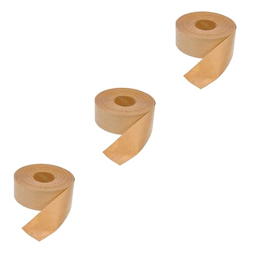 HOMSFOU 3 Rollen Kraftpapier Klebeband Hochwertiges Wasserdichtes Verpackungsband mit Hoher Klebkraft für Diy und Kartonversiegelung Beschreibbar und HOMSFOU 3 Rollen Kraftpapier Klebeband Hochwertiges Wasserdichtes Verpackungsband mit Hoher Klebkraft für Diy und Kartonversiegelung Beschreibbar und von HOMSFOU