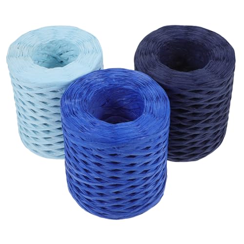 HOMSFOU 3 Rollen Raffia Papierbänder Dekorative Schnur für Diy Projekte und Blumensträuße für Verpackungen HOMSFOU 3 Rollen Raffia Papierbänder Dekorative Schnur für Diy Projekte und Blumensträuße für Verpackungen von HOMSFOU