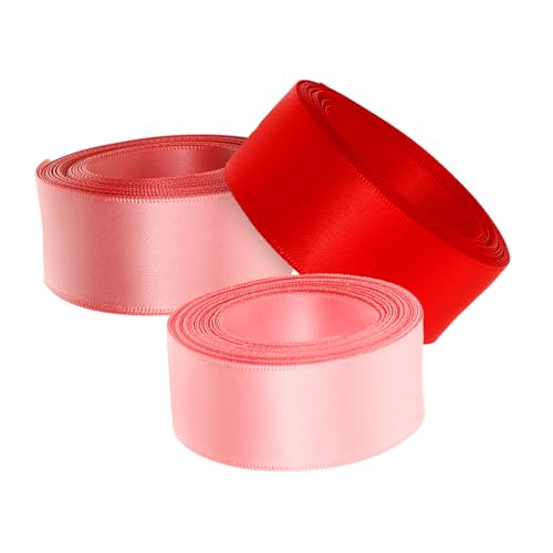 HOMSFOU 3 Rollen Ribbon Hair Accessoires Dekorationen Farbig Wickeln Dekorativ Zum Einpacken Verpackung Party Weihnachten Solides Satinband Geschenkband Verpacken Polyester HOMSFOU 3 Rollen Ribbon Hair Accessoires Dekorationen Farbig Wickeln Dekorativ Zum Einpacken Verpackung Party Weihnachten Solides Satinband Geschenkband Verpacken Polyester von HOMSFOU