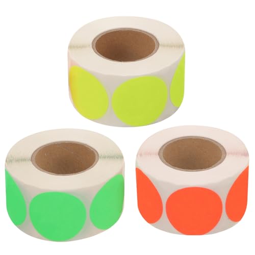 HOMSFOU 3 Rollen Verwenden Sie Aufkleber Selbstklebende Lebensmittelservice Etiketten Fluoreszierend Rot Grün und Gelb für Lagerverwaltung und Lebensmittelverpackung HOMSFOU 3 Rollen Verwenden Sie Aufkleber Selbstklebende Lebensmittelservice Etiketten Fluoreszierend Rot Grün und Gelb für Lagerverwaltung und Lebensmittelverpackung von HOMSFOU