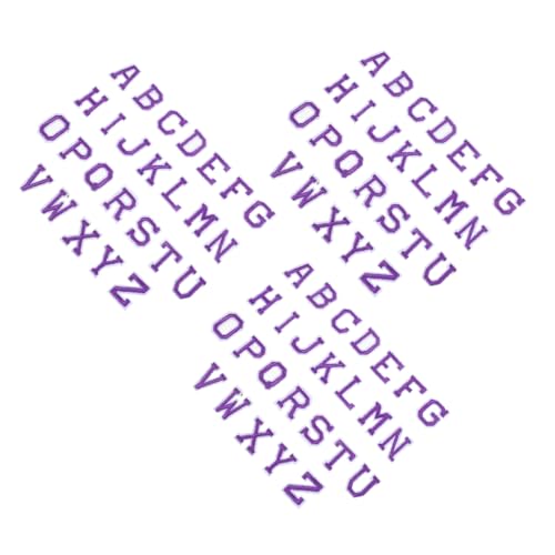 HOMSFOU 3 Sätze Aufbügelbare Filz Buchstaben Patches A-z Lila Alphabet Applikationen für Kleidung Jacken Hüte Taschen Jeans Rucksäcke DIY Reparatur Flicken HOMSFOU 3 Sätze Aufbügelbare Filz Buchstaben Patches A-z Lila Alphabet Applikationen für Kleidung Jacken Hüte Taschen Jeans Rucksäcke DIY Reparatur Flicken von HOMSFOU