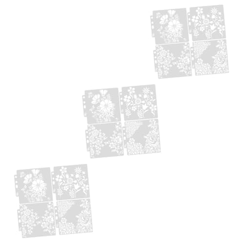 HOMSFOU 3 Sätze Aushöhlungsschablone Bodenfliesenschablonen Dekorative Schablonen Fliesen Ausarbeitungsschablone Zaunschablonen Zum Bemalen Große Wandschablonen 4 Stück * 3 HOMSFOU 3 Sätze Aushöhlungsschablone Bodenfliesenschablonen Dekorative Schablonen Fliesen Ausarbeitungsschablone Zaunschablonen Zum Bemalen Große Wandschablonen 4 Stück * 3 von HOMSFOU