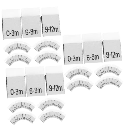 HOMSFOU 3 Sätze Babymonats -tags Monatlich Neugeborenes Kleideretiketten Für Kleidung Babyzubehör Für Neugeborene Monatliches Weiß Polyester 300 Stück * 3 HOMSFOU 3 Sätze Babymonats -tags Monatlich Neugeborenes Kleideretiketten Für Kleidung Babyzubehör Für Neugeborene Monatliches Weiß Polyester 300 Stück * 3 von HOMSFOU