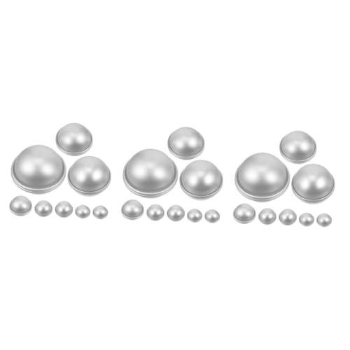 HOMSFOU 3 Sätze Backform Badeformen Ball Runden Salz Schimmel Handwerkliche Herstellung Von Formen Form in Kugelform Kuchenform Aluminiumlegierung Silver 16 Stück * 3 HOMSFOU 3 Sätze Backform Badeformen Ball Runden Salz Schimmel Handwerkliche Herstellung Von Formen Form in Kugelform Kuchenform Aluminiumlegierung Silver 16 Stück * 3 von HOMSFOU