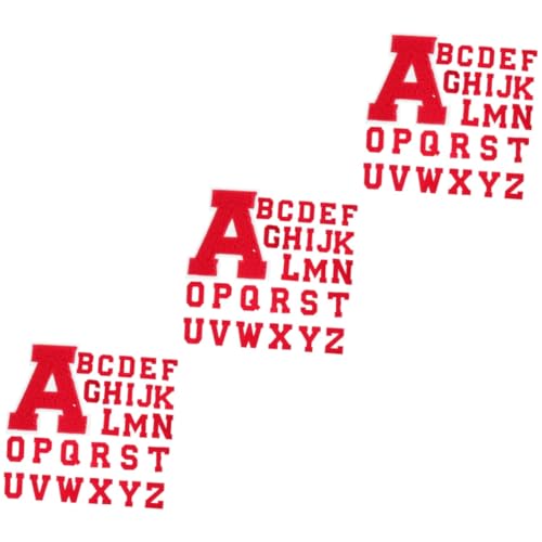 HOMSFOU 3 Sätze Buchstaben Stickerei Logo Dekorativ Verschiedene Aufnäher Kleidung Jacke Chenille Buchstaben Mütze Mantel Kleidung Für Dekoration Kleidung 26 Stück * 3 HOMSFOU 3 Sätze Buchstaben Stickerei Logo Dekorativ Verschiedene Aufnäher Kleidung Jacke Chenille Buchstaben Mütze Mantel Kleidung Für Dekoration Kleidung 26 Stück * 3 von HOMSFOU