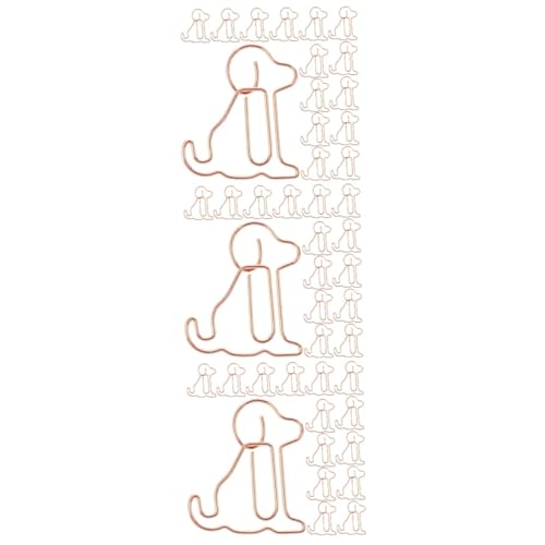 HOMSFOU 3 Sätze Büroklammer Zur Befestigung Cartoon Büroklammer Büroklammer Fürs Büro Hunde Büroklammer Markierungsklammer Für Schüler Cartoon Markierungsklammer 50 Stück * 3 von HOMSFOU