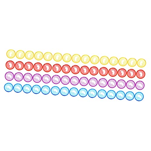 HOMSFOU 3 Sätze Bunte Binder Discs Teiliges Mit Transparenten Bindescheiben Für Lose Kreative Buchbinderinge Blau Orange Und Gelb Für Notizbücher Und Scrapbooking 20 Stück * 3 von HOMSFOU