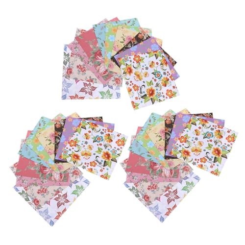 HOMSFOU 3 Sätze DIY Origami Doppelseitiges Origami Papier für Buntes Bastelpapier für Kreative Projekte für Schule und Freizeit von HOMSFOU