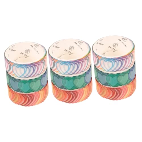HOMSFOU 3 Sätze Dekoratives Washi Tape Für Diy Selbstklebende Bastelband Für Notizbücher Und Scrapbooking Ornamente Für Kunstprojekte Und Persönliche Planer 3 Rollen * 3 HOMSFOU 3 Sätze Dekoratives Washi Tape Für Diy Selbstklebende Bastelband Für Notizbücher Und Scrapbooking Ornamente Für Kunstprojekte Und Persönliche Planer 3 Rollen * 3 von HOMSFOU