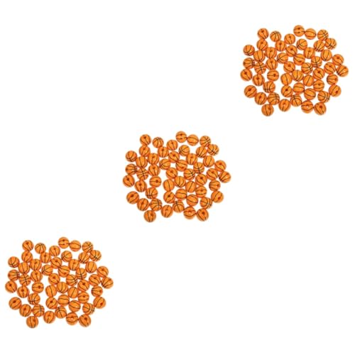 HOMSFOU 3 Sätze Diy Holzperlen Basketball Serie Bunte Holzperlen Für Basteln Spacer Beads Für Armbänder Und Dekorationen 50 Stück * 3 von HOMSFOU