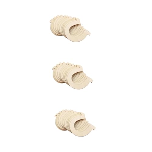 HOMSFOU 3 Sätze Diy Holzscheiben Pferdehufeform Kreative Bastelmaterialien Für Zuhause Hochzeiten Und Deko Ideen Für Kunst Und Handwerk 48 Stück * 3 HOMSFOU 3 Sätze Diy Holzscheiben Pferdehufeform Kreative Bastelmaterialien Für Zuhause Hochzeiten Und Deko Ideen Für Kunst Und Handwerk 48 Stück * 3 von HOMSFOU