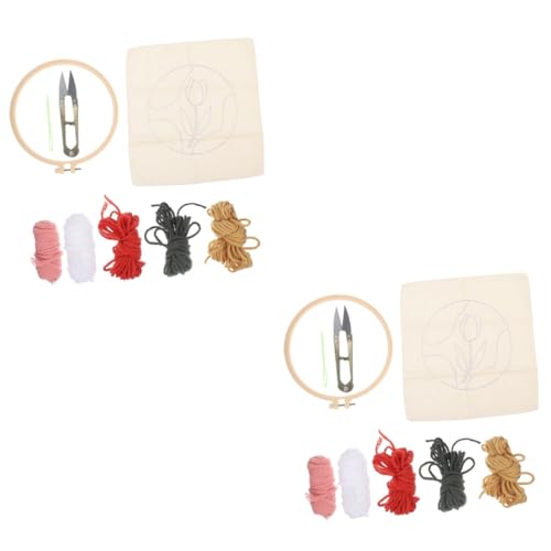 HOMSFOU 3 Sätze Diy Stickpackung für Kreuzstich Set für Anfänger mit Material für Selbstgemachte Dekorationen Geeignet für Junge Mädchen und Erwachsene HOMSFOU 3 Sätze Diy Stickpackung für Kreuzstich Set für Anfänger mit Material für Selbstgemachte Dekorationen Geeignet für Junge Mädchen und Erwachsene von HOMSFOU