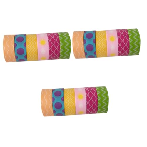 HOMSFOU 3 Sätze Diy Washi Tape Klebebänder Für Dekoration Fotoalben Und Bastelprojekte Teiliges Gemischte Designs 6 Rollen * 3 von HOMSFOU