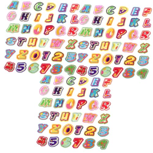 HOMSFOU 3 Sätze Englischer Brief Patch Stichworte Name Flecken Aufnäher Zum Aufnähen Von Buchstaben Stickerei Gestickte Aufnäher Patches Nähen Briefe Klein Uni Filzstoff von HOMSFOU