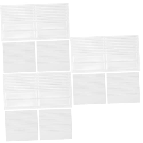 HOMSFOU 3 Sätze Etikettenbeutelpapierkombination Inhaber Taschenetiketten Etikettenhalter selbstklebend Stichworte Streifen mit Kleber Papierhalter selbstklebende Etikettenhalter PVC von HOMSFOU
