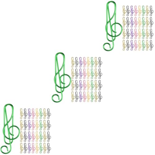 HOMSFOU 3 Sätze Farbige Musiknoten Büroklammern Hochwertige Strapazierfähige Metallclips Für Schule Büro Und Studium Kreative Dokumentenorganisation 85 Stück * 3 HOMSFOU 3 Sätze Farbige Musiknoten Büroklammern Hochwertige Strapazierfähige Metallclips Für Schule Büro Und Studium Kreative Dokumentenorganisation 85 Stück * 3 von HOMSFOU