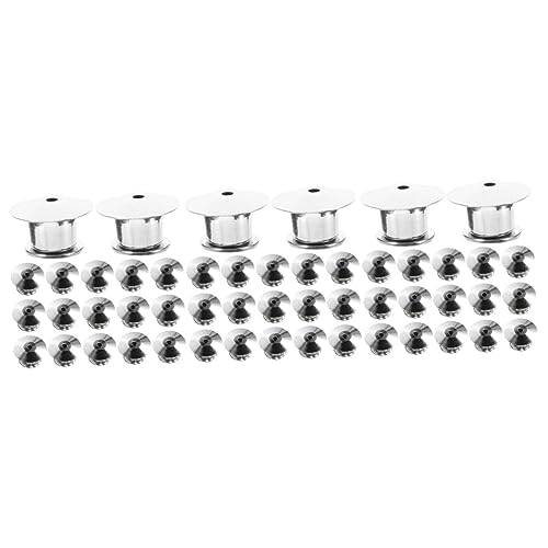 HOMSFOU 3 Sätze Flachkopf Anstecker Schnallenclips Kleine Anstecknadeln Rückverschluss Sichere Broschennadel Druckknopf Schlüssel Anstecknadeln Für Emaille Bobby 20 Stück * 3 von HOMSFOU