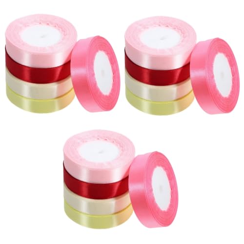 HOMSFOU 3 Sätze Geschenkband Dekoband Für Geschenkverpackungen Breit Farben Weinrot Für Bastelarbeiten Und Partys 5 Rollen * 3 HOMSFOU 3 Sätze Geschenkband Dekoband Für Geschenkverpackungen Breit Farben Weinrot Für Bastelarbeiten Und Partys 5 Rollen * 3 von HOMSFOU