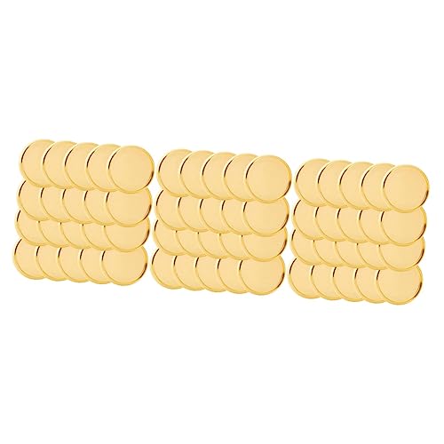 HOMSFOU 3 Sätze Goldene Buchbinderinge Aus Langlebige Lose Binderinge Mit Pilzform Praktische Bindescheiben Für Schüler Und Büro Einfache Handhabung Und Sicher 50 Stück * 3 von HOMSFOU