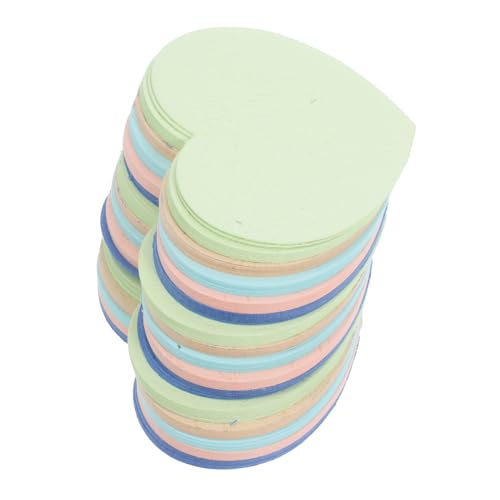 HOMSFOU 3 Sätze Handgeschriebene Herzkarte Schulhandwerksprojekte Handgeschriebene Nachrichtenkarten Herzförmige Grußkarten Pinnwand- Leere Karteikarten Herzförmige Karten Papier von HOMSFOU