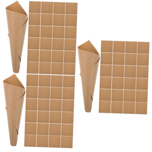 HOMSFOU 3 Sätze Hochzeitskonfetti Papierkegel Konfetti Tüten für Süßigkeiten und Kleine Kegelhalter für Partys und Feiern für Hochzeiten und Retro Themen von HOMSFOU