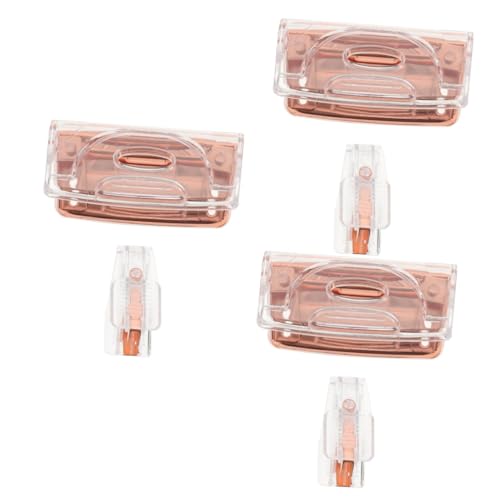 HOMSFOU 3 Sätze Hole Punch Nail Picker Entferner Loch schwer Entfernung Hefter Stanzen Werkzeug zum Abziehen von Nägeln Papierverschluss tragbarer Klammerabzieher Plastik von HOMSFOU