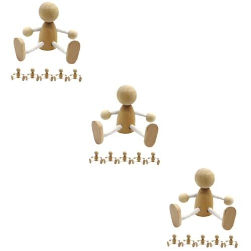 HOMSFOU 3 Sätze Holzfiguren Zum Bemalen Diy Holzpuppen Dekorative Figuren Für Kinderzimmer Kreative Malspielzeuge Stabile Und Langlebige Holzspielzeuge Für Bastelprojekte Und 6 Stücke * 3 HOMSFOU 3 Sätze Holzfiguren Zum Bemalen Diy Holzpuppen Dekorative Figuren Für Kinderzimmer Kreative Malspielzeuge Stabile Und Langlebige Holzspielzeuge Für Bastelprojekte Und 6 Stücke * 3 von HOMSFOU