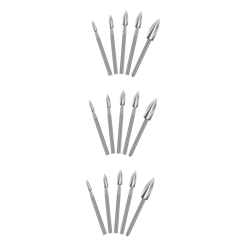 HOMSFOU 3 Sätze Holzgravurbohrer Zubehör Für Die Holzbearbeitung Selber Machen Bausatz Drill -kit Werkzeug Flachbohrer Für Die Holzbearbeitung Steinbohrer Weißer Stahl Silber 5 Stück * 3 HOMSFOU 3 Sätze Holzgravurbohrer Zubehör Für Die Holzbearbeitung Selber Machen Bausatz Drill -kit Werkzeug Flachbohrer Für Die Holzbearbeitung Steinbohrer Weißer Stahl Silber 5 Stück * 3 von HOMSFOU