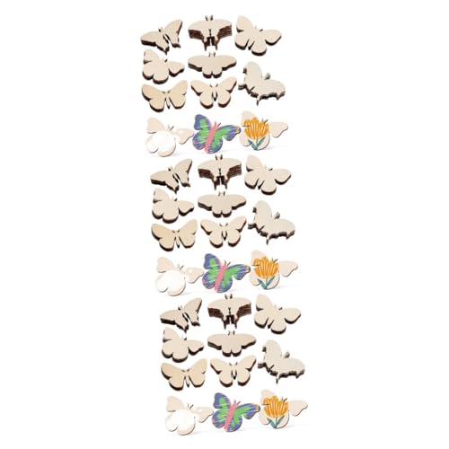 HOMSFOU 3 Sätze Holzscheiben Zum Basteln Schmetterling Hängende Dekorationen Party Lieferungen Ausschnitte Pinnwand Dekorationen Schmetterlingshandwerk Bausatz Die Hölzern 54 Stück * 3 HOMSFOU 3 Sätze Holzscheiben Zum Basteln Schmetterling Hängende Dekorationen Party Lieferungen Ausschnitte Pinnwand Dekorationen Schmetterlingshandwerk Bausatz Die Hölzern 54 Stück * 3 von HOMSFOU