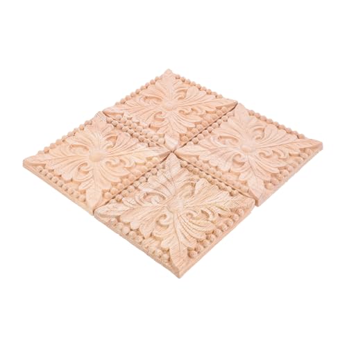 HOMSFOU 3 Sätze Holzschnitzerei Dekorative Applikation Für Wandhängedekoration Trimmen Verzierungen Geschnitzte Quadratische Applikation Schrankapplikation Aus Massivholz 4 Stücke * 3 HOMSFOU 3 Sätze Holzschnitzerei Dekorative Applikation Für Wandhängedekoration Trimmen Verzierungen Geschnitzte Quadratische Applikation Schrankapplikation Aus Massivholz 4 Stücke * 3 von HOMSFOU