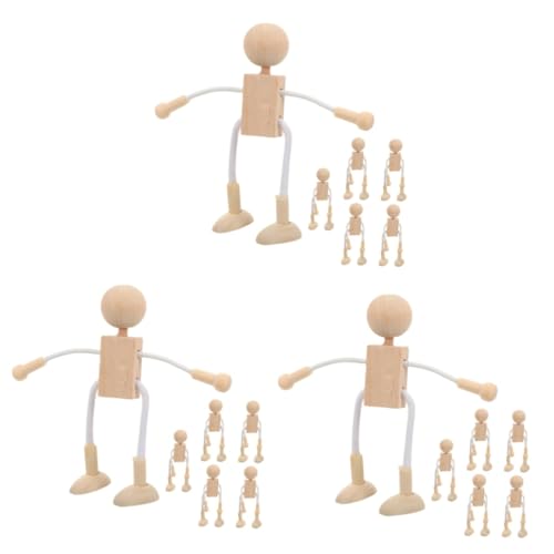 HOMSFOU 3 Sätze Holzspielzeug Karikatur Handwerk Zahlen Unvollendet Herstellung Kleine Holzfiguren Puppen Kleine Holzfigurenpuppen Kleine Figuren Aus Holz 6 Stück * 3 HOMSFOU 3 Sätze Holzspielzeug Karikatur Handwerk Zahlen Unvollendet Herstellung Kleine Holzfiguren Puppen Kleine Holzfigurenpuppen Kleine Figuren Aus Holz 6 Stück * 3 von HOMSFOU