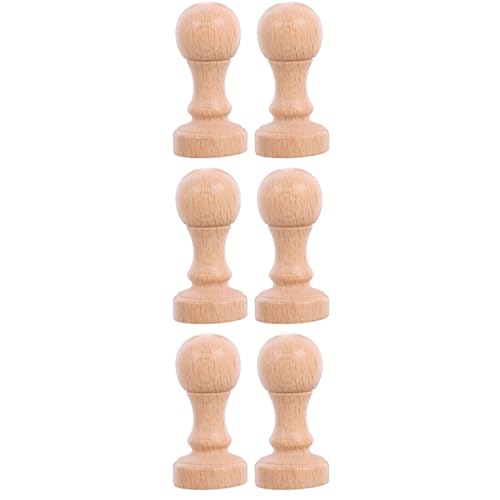HOMSFOU 3 Sätze Holzstempel Siegel Bastelmaterialien Blanko Scrapbooking Schnitzerei Journaling Stempel Stempel Namensgravur Personalisierte Karten Stempelherstellung 2 Stücke * 3 von HOMSFOU