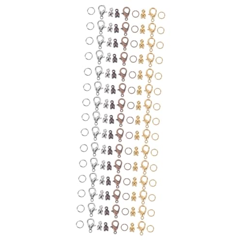 HOMSFOU 3 Sätze Karabiner Verschlüsse Sprungringe für Schmuckherstellung Rotkupfer Hochwertige Bastelzubehör für Armbänder Projekte HOMSFOU 3 Sätze Karabiner Verschlüsse Sprungringe für Schmuckherstellung Rotkupfer Hochwertige Bastelzubehör für Armbänder Projekte von HOMSFOU