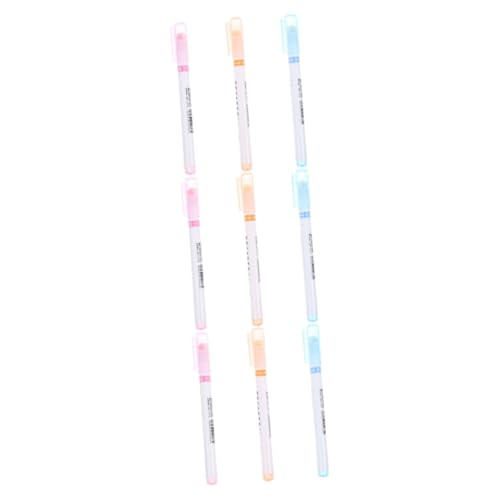 HOMSFOU 3 Sätze Kawaii Marker Pens Trocknende Roller Stifte Für Büro Schule Bunte Textmarker Für Notizen Diy Projekte Kalendergestaltung 3 Stücke * 3 von HOMSFOU