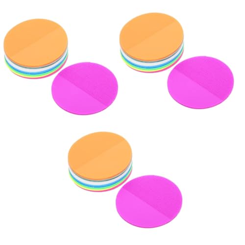 HOMSFOU 3 Sätze Klebeband Selbstklebend Pads Runden Unterlage Selbstklebende Notizen Rundes, Selbstklebendes Memo-etikett Helles Memo-etikett Papier Colorful 400 Blatt*3 von HOMSFOU