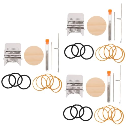 HOMSFOU 3 Sätze Kleiner Webstuhl Set Mini Handwebmaschine mit Nadeln Nadelbehältern und Gummibändern Reparaturwerkzeug für Kleidung und Diy Projekte Leicht und Tragbar für Anfänger und HOMSFOU 3 Sätze Kleiner Webstuhl Set Mini Handwebmaschine mit Nadeln Nadelbehältern und Gummibändern Reparaturwerkzeug für Kleidung und Diy Projekte Leicht und Tragbar für Anfänger und von HOMSFOU