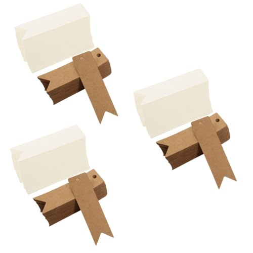 HOMSFOU 3 Sätze Leere Karteikarten Kennzeichnung Von Etiketten Leere Beschriftungsschilder Kleidungsetiketten Verkaufsanhänger Für Den Einzelhandel Papier 200 Stück * 3 von HOMSFOU