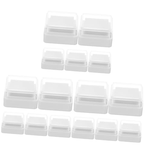 HOMSFOU 3 Sätze Leeres Stempelkissen Benutzerdefinierter Stempel Wiederverwendbar Tinte Nachfüllen Fingertintenkissen Prägung Kleines Stempelkissen Plastik Weiß 5 Stück * 3 HOMSFOU 3 Sätze Leeres Stempelkissen Benutzerdefinierter Stempel Wiederverwendbar Tinte Nachfüllen Fingertintenkissen Prägung Kleines Stempelkissen Plastik Weiß 5 Stück * 3 von HOMSFOU