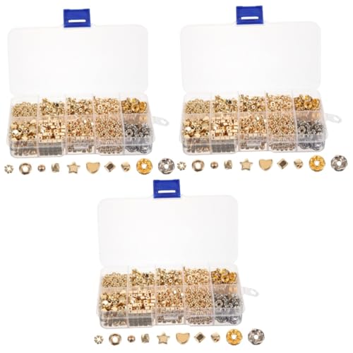HOMSFOU 3 Sätze Loses Perlenset Charms Bastelperlen Zum Herstellen Von Armbändern Perlen Für Schmuck Halsketten Armband Herstellungsset Perlen Kits Runde 1240 Stück * 3 HOMSFOU 3 Sätze Loses Perlenset Charms Bastelperlen Zum Herstellen Von Armbändern Perlen Für Schmuck Halsketten Armband Herstellungsset Perlen Kits Runde 1240 Stück * 3 von HOMSFOU